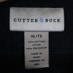 Vintage Cutter & Buck Arm Pocket Heavyweight Sweatshirt Black XL 24×28.5