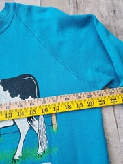 Vtg Nobody’s Perfect Funny Cow Udder Jerzees Sweatshirt Large**see Description**