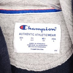 Champion Hoodie Mens S Small Blue Pullover Athleticwear Long Sleeve Cotton Blend