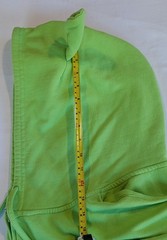 Shrek Movie Lime Green hoodie embroidered lettering and 3D ogre ears Adult XL