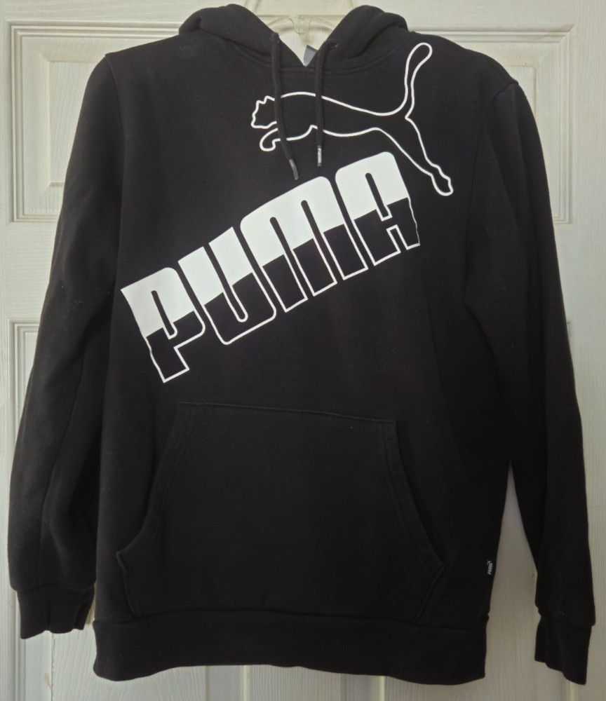 Juniors Black Puma Hoodie/ US Size S/ Juniors Apparel/Activewear/ PUMA