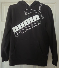 Juniors Black Puma Hoodie/ US Size S/ Juniors Apparel/Activewear/ PUMA