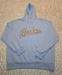 Jordan Flight MVP Fleece Pullover Hoodie Men’s Large Blue Gray Jumpman