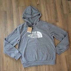 NWT The North Face Mens Half Dome Pullover Hoodie Light Gray Heather Size Medium