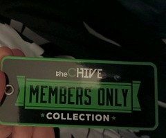 New Skeleton Jacket Hoodie Members Only The Chive Mens Size Large Full Zip