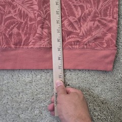 Tommy Bahama Mens Ben and Terry Sweatshirt Mens 2XL Coral Pink Floral Hawaiian
