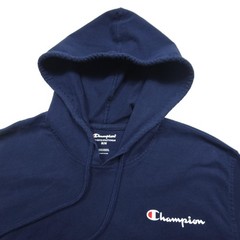 Champion Mens Hoodie Medium Navy Blue Light Jersey Pullover Gym Athletic Workout
