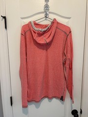BKE Men’s Hoodie Long Sleeve Size L Coral Red