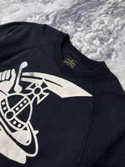 Vivienne Westwood Anglomania Sweatshirt Big Logo Men Size L Black