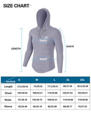 Men Dry Fit Athletic Shirt Workout Running Long Sleeve Shirts with Hoods Hoodie