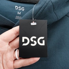 DSG Mens Sport Fleece Hoodie Teal Green Blue Sweatshirt Medium Pullover NEW