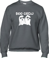 Boo Crew Halloween Trick Treat Costume Party Fall Season Ghosts Mens Sweatshirt