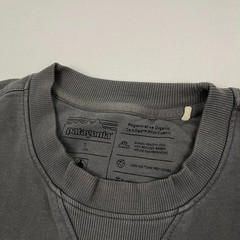Patagonia Sweatshirt Mens L Gray Regenerative Organic Cotton Sustainable Hike LS