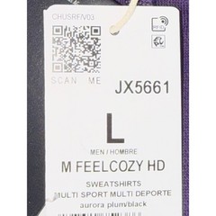 Adidas Mens Feelcozy HD Hoodie Aurora Plum Black JX5661 Sweatshirt L