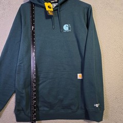 Carhartt Fast Dry Hoodie Large tall Mens Blue Lightweight Sweatshirt Relaxed NWT