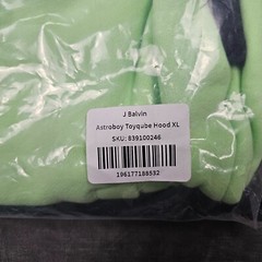 J. Balvin x Toyqube Astroboy Jacket Men Extra Large Green Black Hoodie Reggaetón