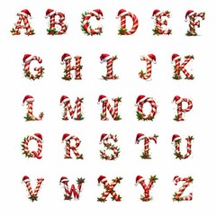 Personalised Alphabet CANDY CANE Family Christmas Jumper | Xmas Sweatshirt