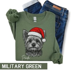 Dog Cat Christmas Sweatshirt Pet Lover Holiday Animal Apparel Gift