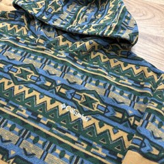 Columbia Fleece Hoodie Mens XXL Tan Aztec Geometric Pullover Outdoor Sweater