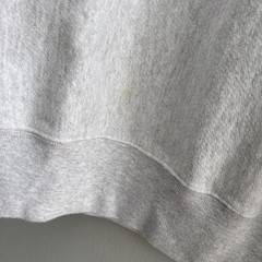 Champion Reverse Weave Boston Pullover Sweatshirt Adult Sz S Heather Light Gray