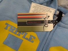 Triple Five Soul 555 Hoodie NOS Tags Y2K Streetwear Brooklyn True Blue Size S
