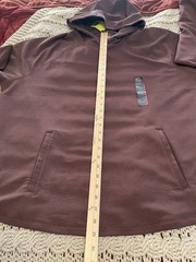All In Motion XXL Long Sleeve Brown Hoodie Recycled Polyester & Spandex
