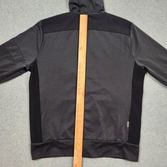 Rapha Transfer Hoodie Mens Large Black Jacket Soft Shell Full Zip Cycling Active