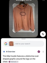Light Orange Nike Hoodie With Oval Logo Size XL Made In Vietnam