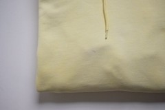 LEVI’S 90s Y2K BLANK PREMIUM COTTON YELLOW FADED DISTRESSED HOODIE SWEATSHIRT M