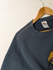 Fruit of the Loom Heavy Vietnam Veteran Embroided Black Crewneck Sweater Men’s L