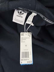 BNWT MEN’S ADIDAS NMD FULL ZIP HOOD SWEATSHIRT BLACK US SIZE SMALL (S)