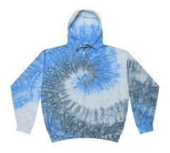 Tie Dye Zip Up Hoodies, Adult S to XXXL 80% Cotton, L/S, Pockets, Zipper