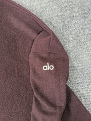 Alo Yoga Crew Neck Sweatshirt Mens Medium Plum Purple Boxy Oversized