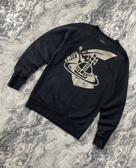Vivienne Westwood Anglomania Sweatshirt Big Logo Men Size S Black