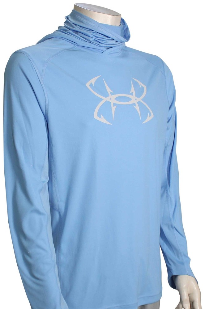 Under Armour Iso-Chill Hook Gaiter Hoody – Carolina Blue / Halo Grey – New