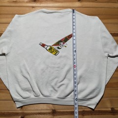 Vintage 80s Beer Bottle Windsurfing Coral Reefers Marijuana Sweatshirt USA 2XL