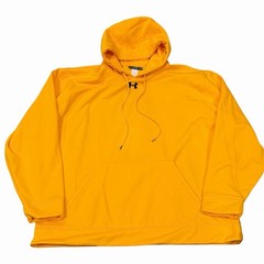 Under Armour Team Fleece Pullover Hoodie Gold Yellow Black Logo Mens 3XL 1237619