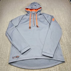 Under Armour Hoodie Men Large Combine Training All Season Gear Fleece Gray