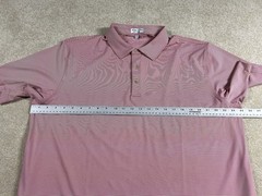 PETER MILLAR XL 1/4 Zip Blue Pink T-Shirt Golf Lot Of 2 Insperity Invitational