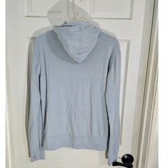 Pact Organic Cotton Full Zip Hoodie Unisex Large Light Blue Sustainable 4711