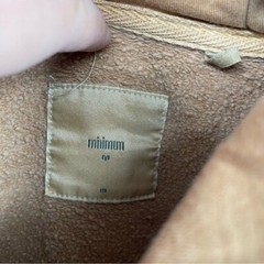 minimum corban sweat shirt tan hoodie Sz M