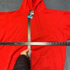 Life Authentic Apparel Hoodie Mens 2XL Red Cotton Fleece Lined Drawstring Cozy