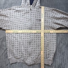 Vintage Y2K G-Unit Heavy Weight Hoodie Men’s XL Gray Full Zip AOP 50 Cent