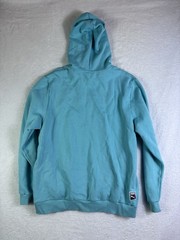 Puma Embroidered Print Logo Performance Hoodie Mens Large Aqua Blue XXL