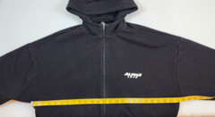 Alphalete Hoodie Black Gym Powerlift Train Athletic Weight Lift Size Medium M