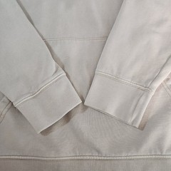 Vans Mineral Wash Pullover Hoodie Oatmeal White Mens Sz Med Embroidered Spellout