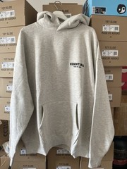 Fear of God Essentials Pullover Hoodie Sweater Light Oatmeal ‘Stretch Limo’ XL