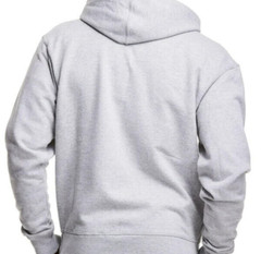 Champion Mens Powerblend Fleece Full Zip Hoodie Oxford Gray Zip Front NWT
