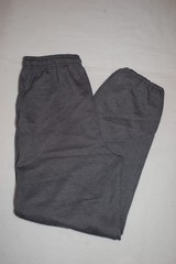 Mens DARK GRAY SWEAT PANTS Pockets ELAST WAIST Drawstring SIZE S 28-30