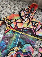 Electro Threads Full Body Suit Hoodie Pants MEDITATING RAFIKI TEEN Size Small